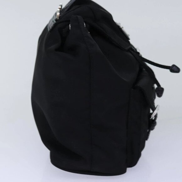 PRADA Chain Shoulder Bag Nylon Black Auth - Picture 4 of 16